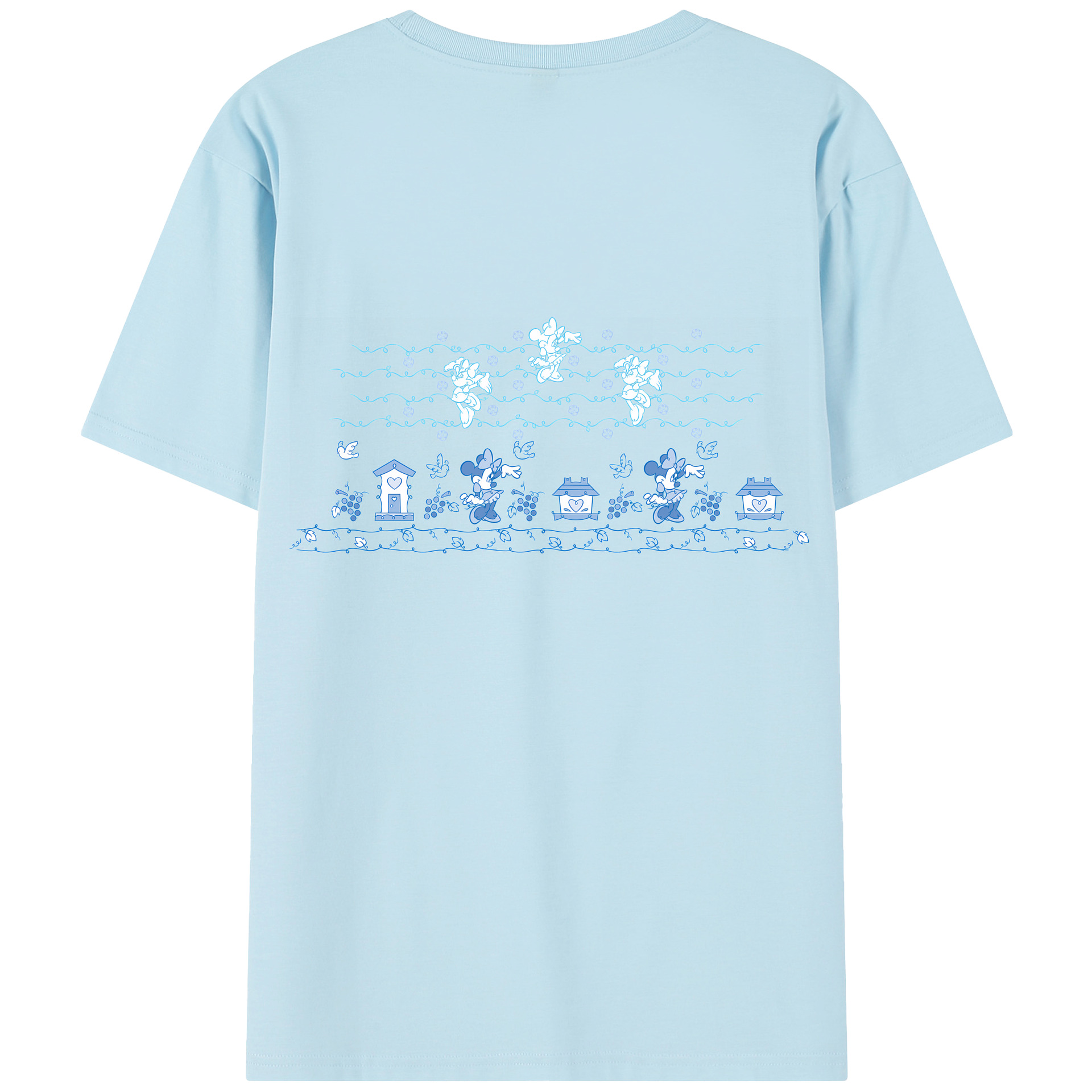 （画像用） ミッキーマウス Mickey Mouse 綿100％半袖Tシャツ（背面プリント）
